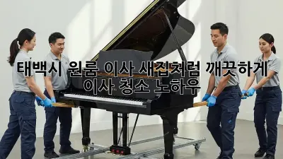 태백시 원룸 이사, 새집처럼 깨끗하게! 이사 청소 노하우
